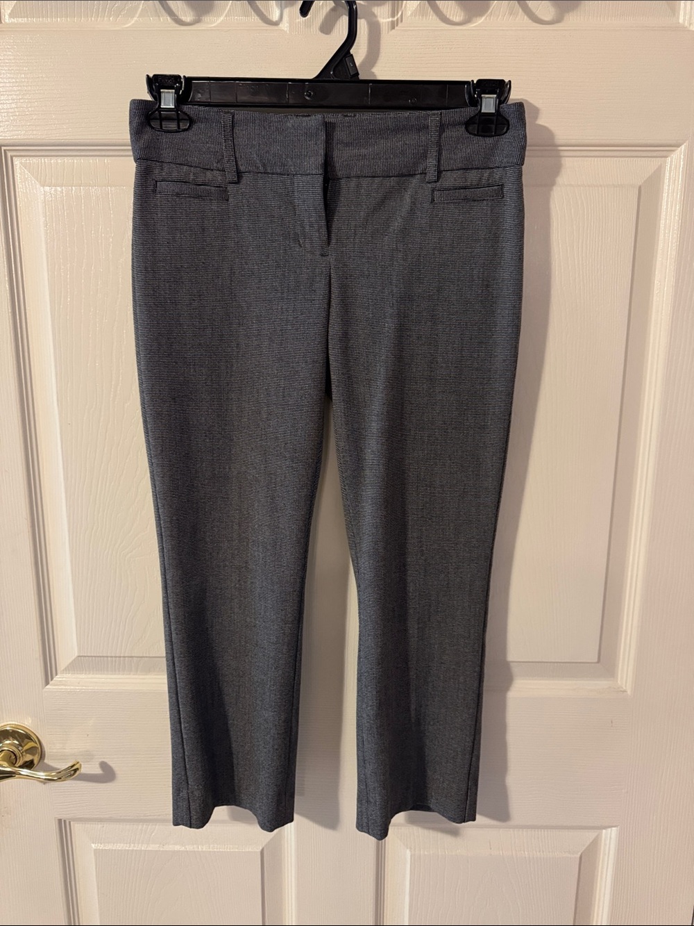 Express Gray Cropped Dress Pants